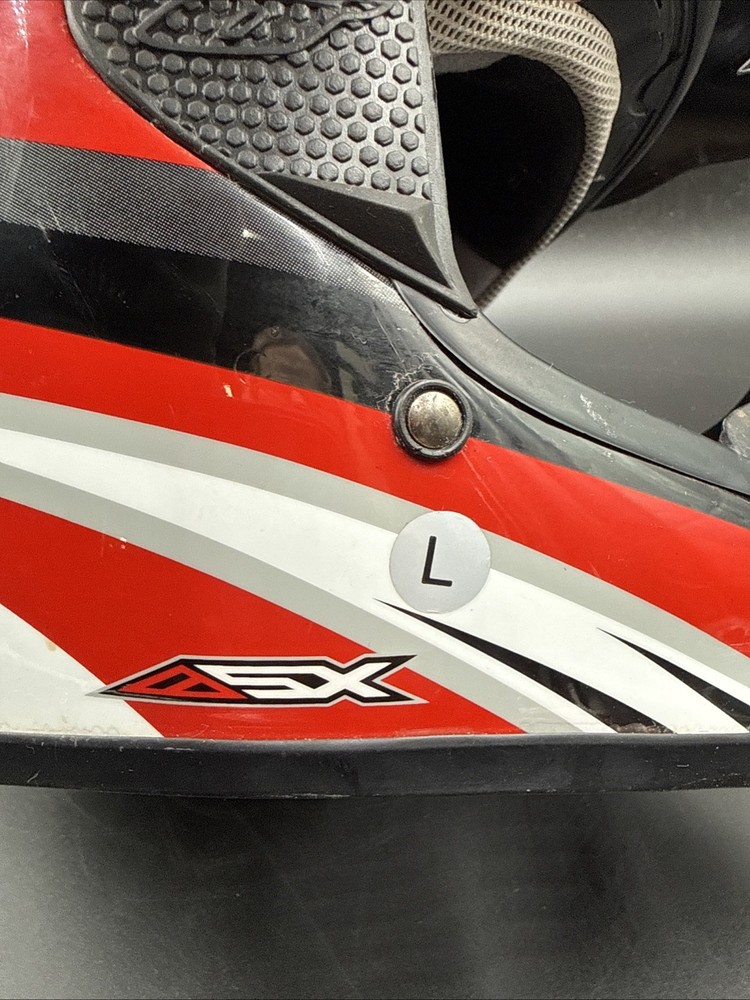 Azonic AZX Helmet Large Red/black/white