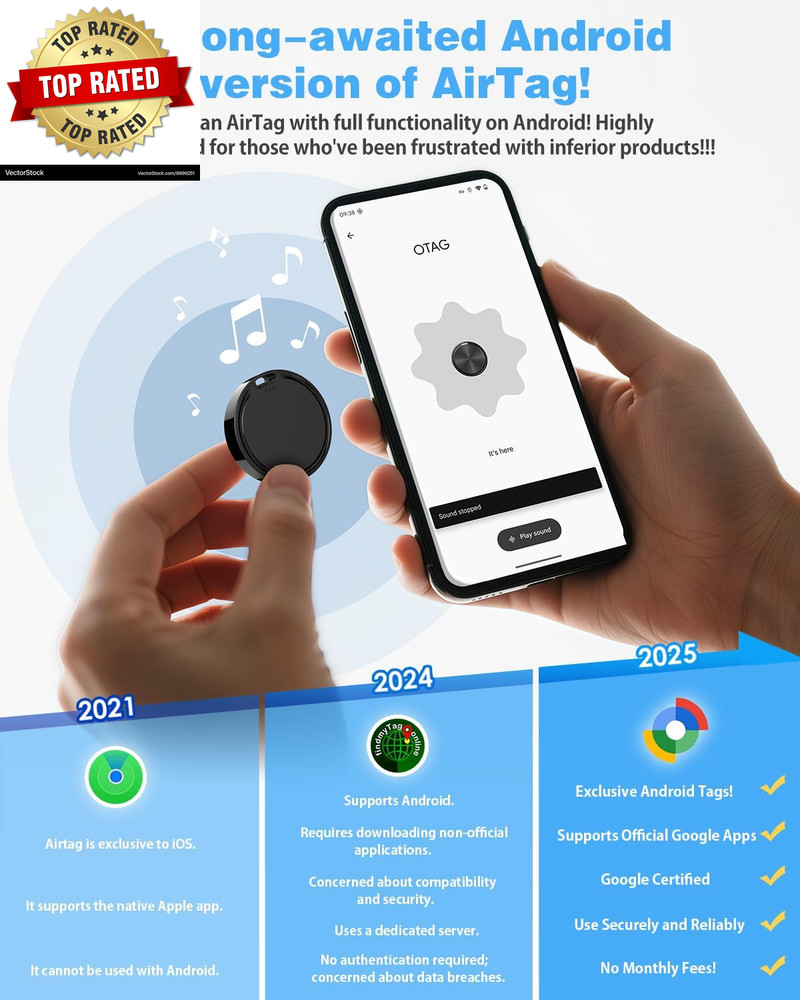 Air Tags for Android,Air Tags-4 Pack Android,Android Tracker Tags