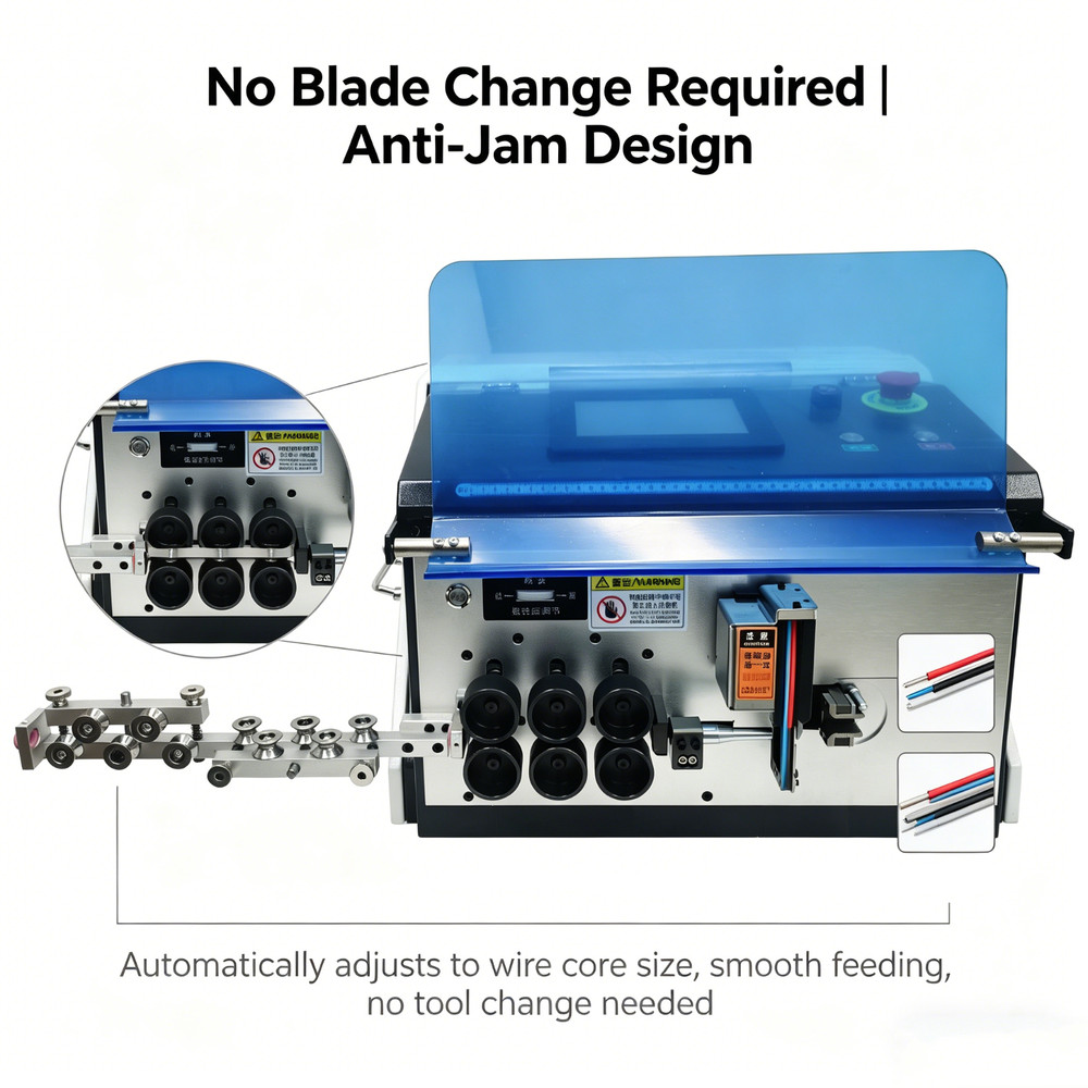 Automatic Computer Wire Stripping and Bending Machine 1-16mm² Multi-Angle Bender
