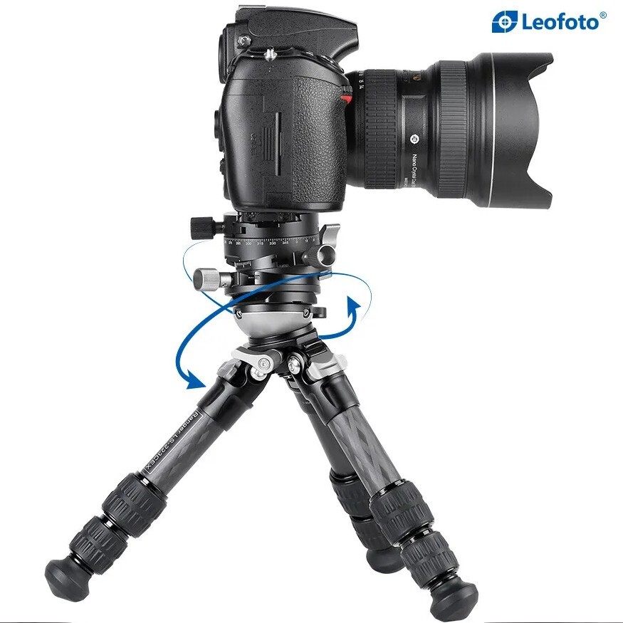 Leofoto LS-223CEX Tripod Carbon Fiber for Camera w/ Half Ball Leveling Base CF