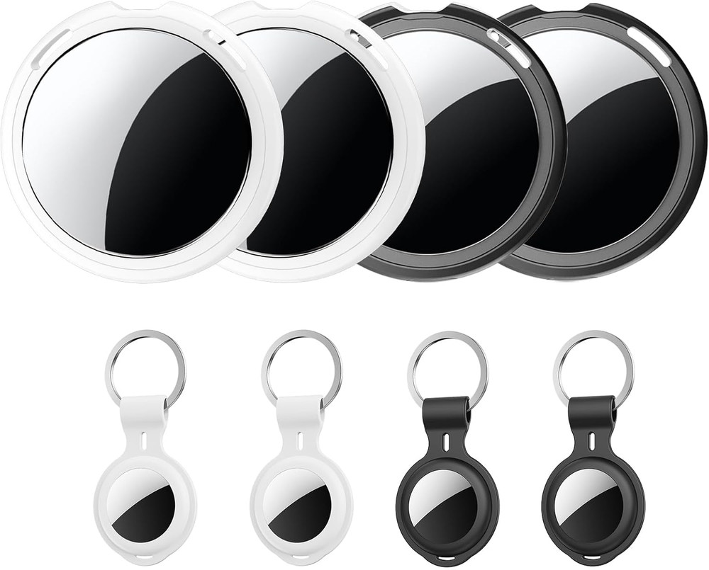 4 Pack Tracker Tags [Apple MFi Certified] Work with Apple Find My(iOS Only) Blue