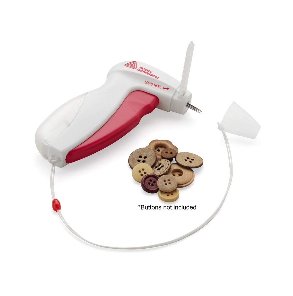 Buttoneer Button Fastening System - NEW and Improved! - Attaches Buttons & Mo...