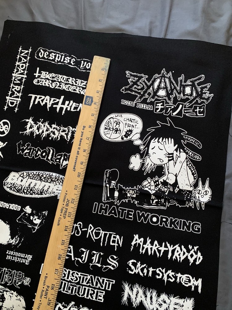 Crust Punk Patches Sheet