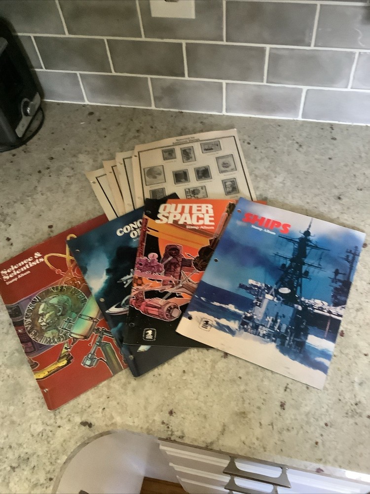 1982-83 )Issues of USPS Commemorative Stamp Album. With Stamps Plus 4 In Corners