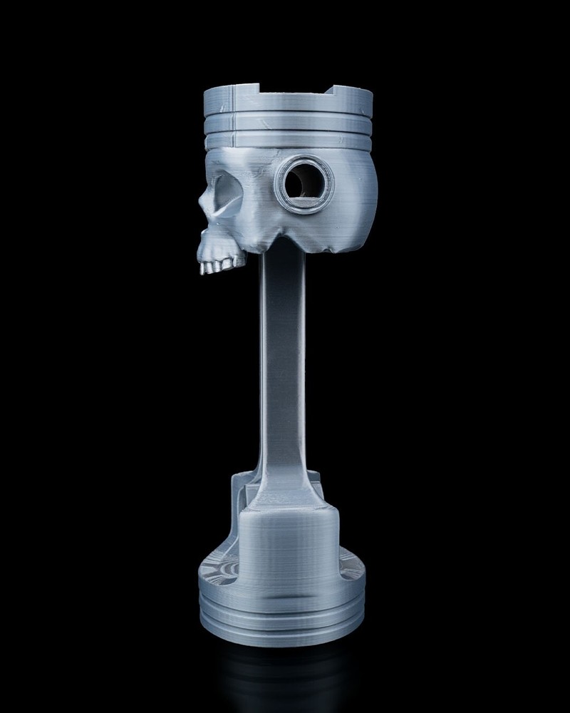 Piston Reaper Headphone Stand – 3D Printed Skull & Engine Design | Gamer