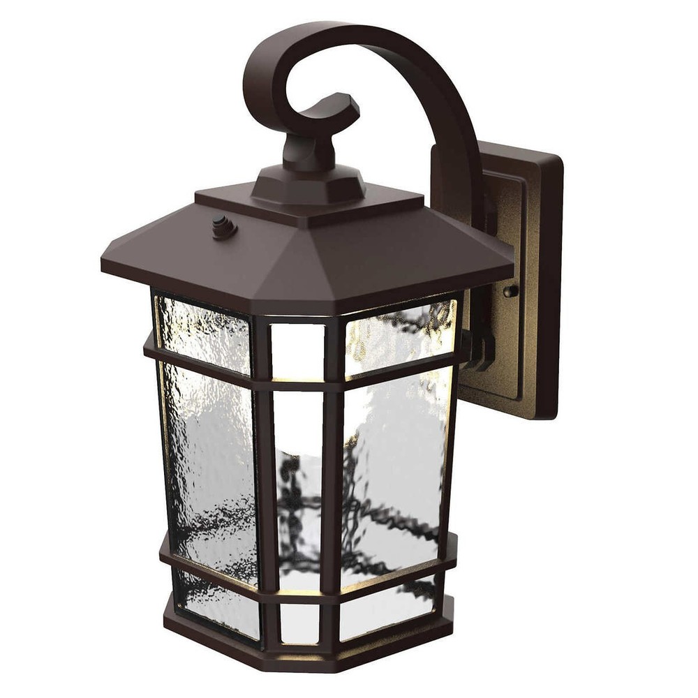 Koda 800 Lumen LED Wall Lantern with Automatic Dusk-to-Dawn Light Sensor