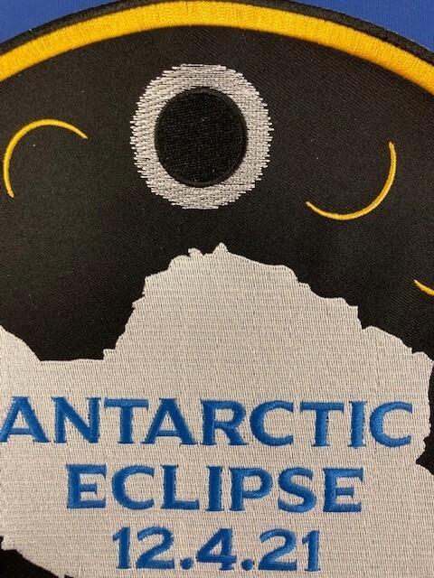 TOTAL SOLAR ECLIPSE ANTARCTICA 12" SOUVENIR GIANT EMBROIDERED PATCH TOTALITY