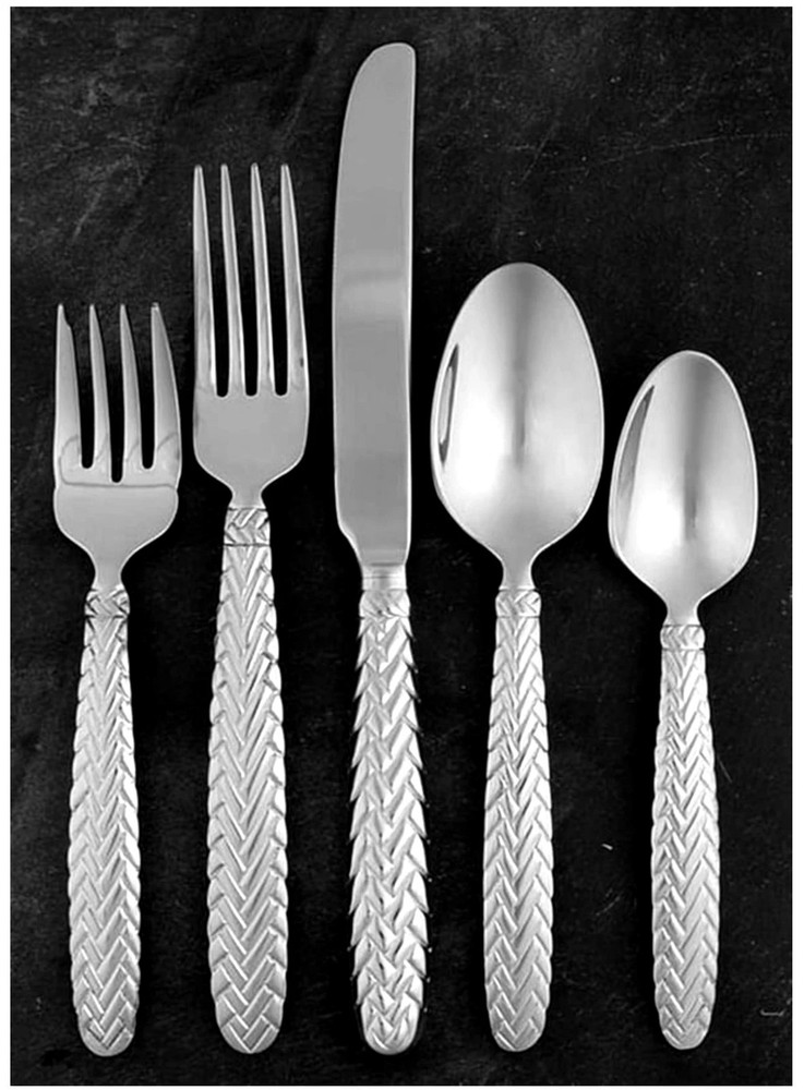 RALPH LAUREN - EQUESTRIAN BRAID - Silverware STAINLESS FLATWARE * YOUR CHOICE