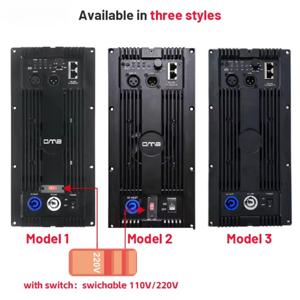 650w Amplifier Module Class D for Active Speaker 1 in 2 Out High Quality