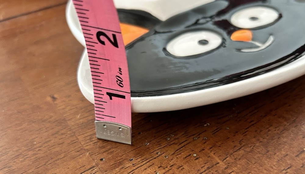 Ceramic Retro Black Cat Trinket Dish