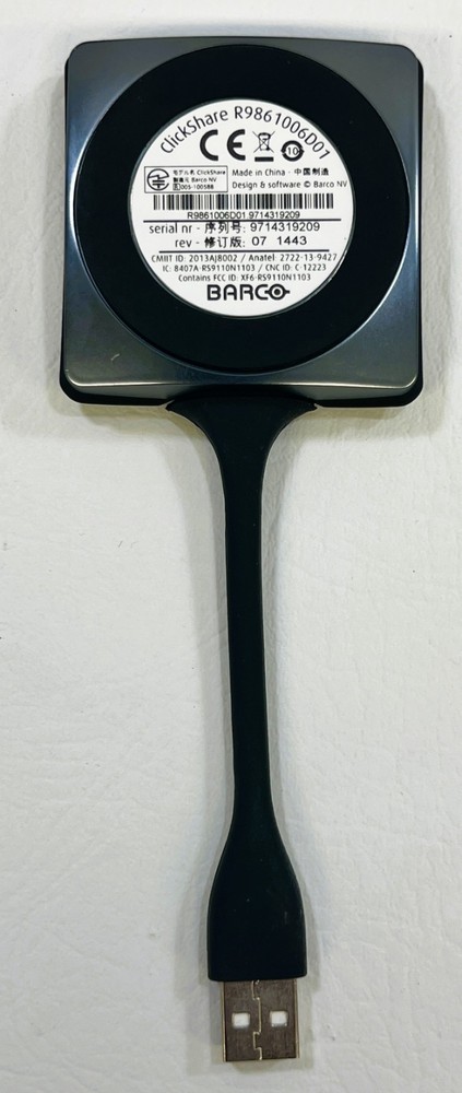 Additional or Replace Barco Click Share R9861006D01 Wireless USB Button - Tested