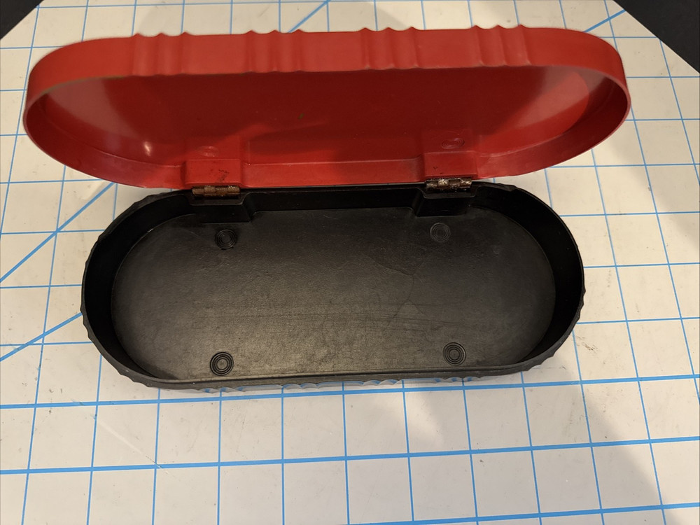 Vintage Bakelite Red Hinged Lid Art Deco Box