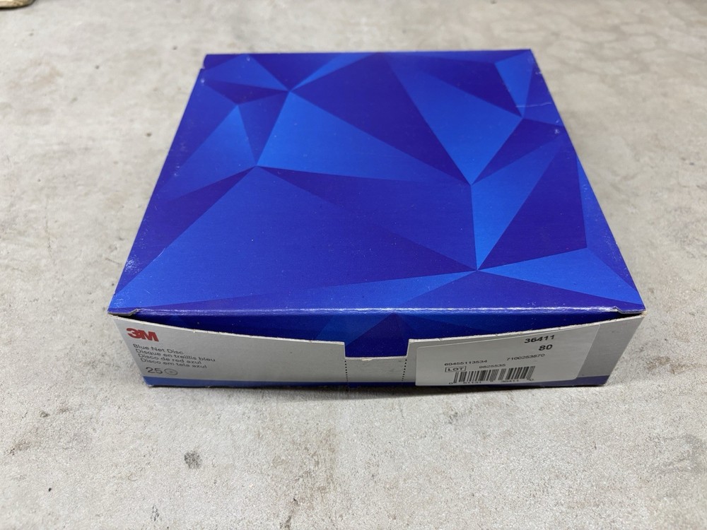 3M Blue Net Disk 36411 Sanding Abrasive 8" Disc 80+  QTY 25