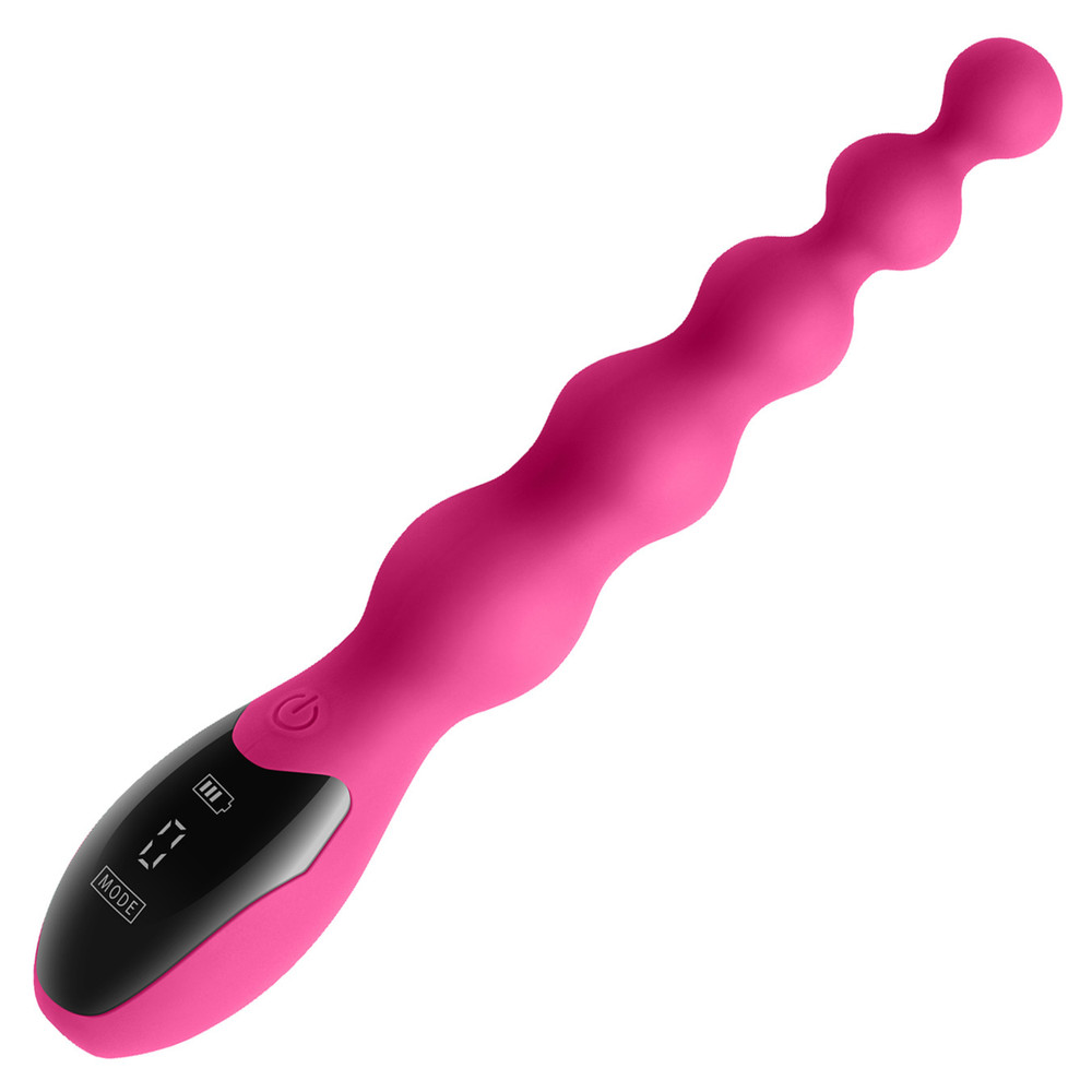 Rechargeable Waterproof Silicone Beaded Vibrator Multi-function Vibrating Bead