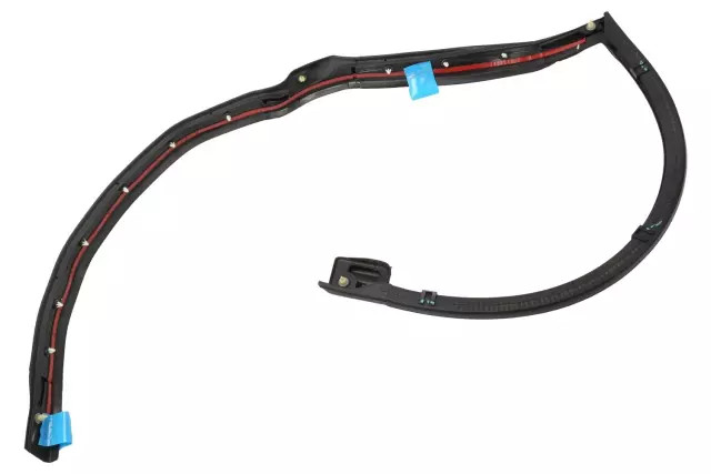 Genuine GM Passenger Side Rear Door Rear Auxiliary Weatherstrip 23455370