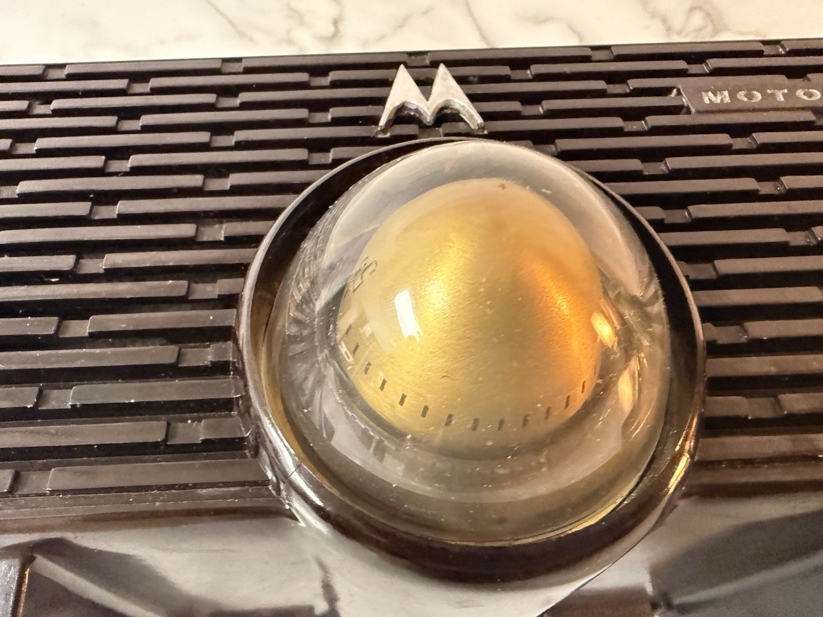 Vintage 1955 Motorola Tube Radio Model 56H MCM Atomic Era See Video USA Model