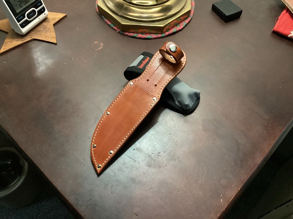 WWII Type Mark 1 Leather Sheath  5 in. Blade