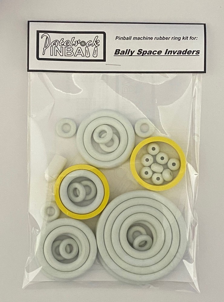 1980 Bally Space Invaders Pinball Machine Rubber Ring Kit