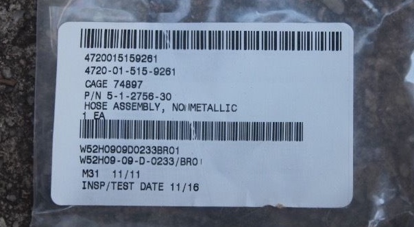 New U.S. Military Gas Mask Hose Extension for M40, M42, M45, CP4R3T3A, US Issue