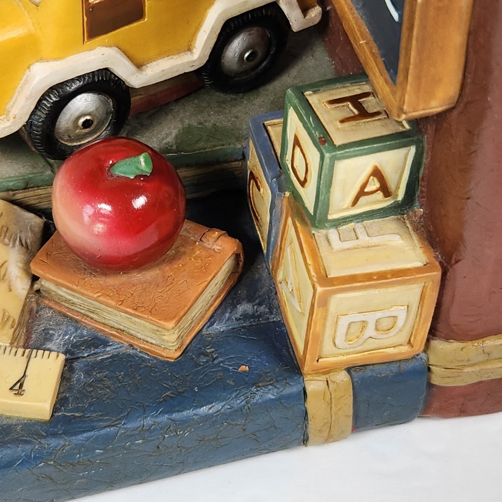 Vintage Single Bookend Replacement School Bus Classroom Mantle Office Decor