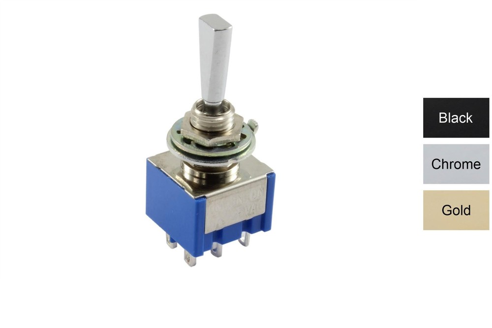 Mini Flat Paddle Toggle Switch 3-way On-On-On