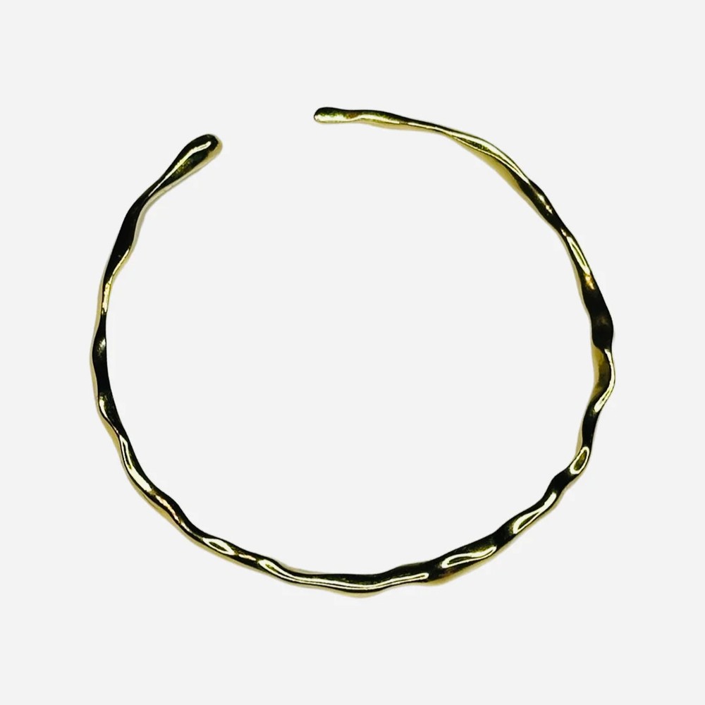 High Polish Thin Wave Cuff