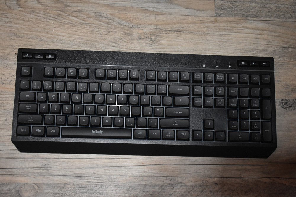 Red Thunder | K20 | Mouse and Wireless Computer Keyboard | Black