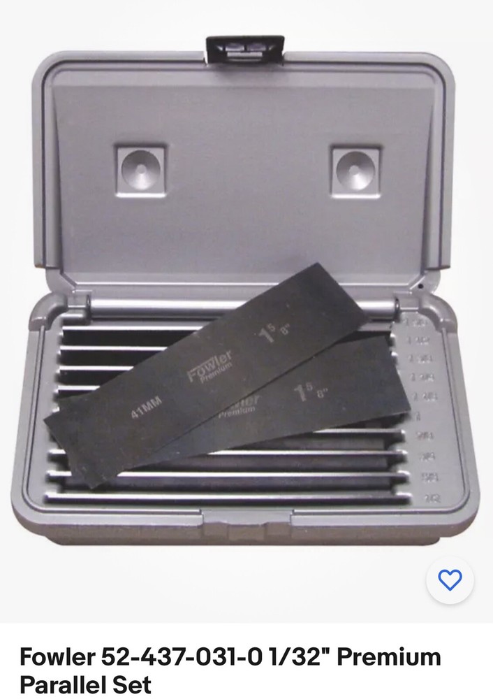 Fowler 10pc Parallel set
