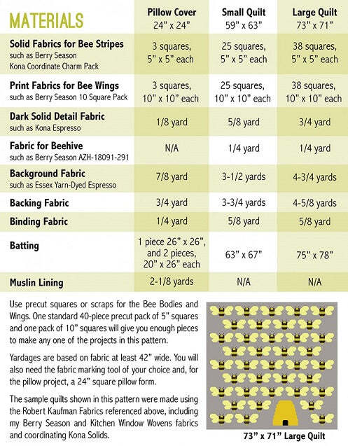 Beehive Quilt Pattern by Elizabeth Hartman