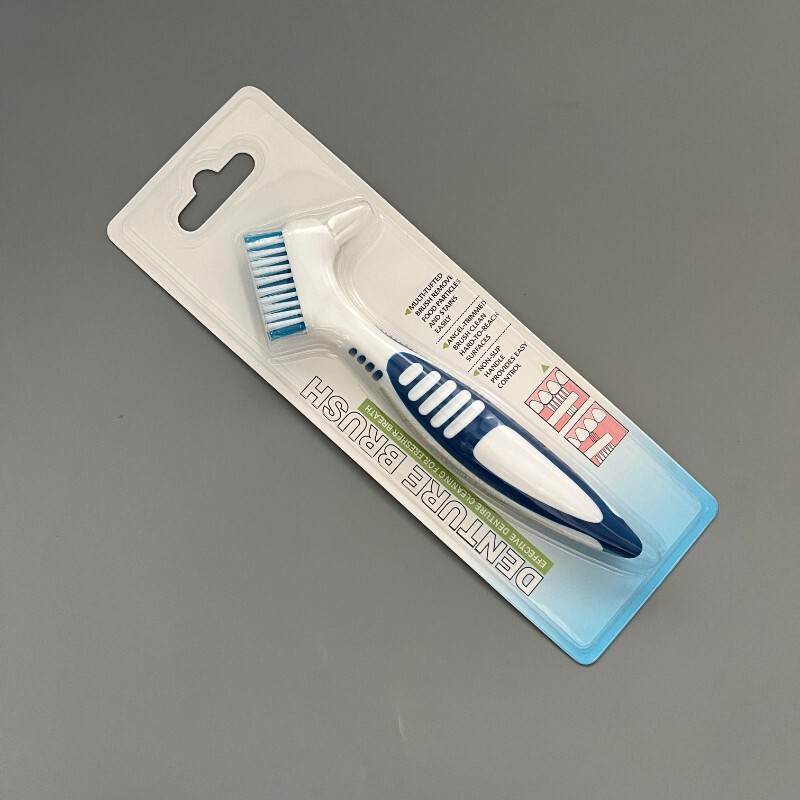 10Pcs Denture Cleaning Brush Multi-Layered Bristles False Teeth Ergonomic Rubber