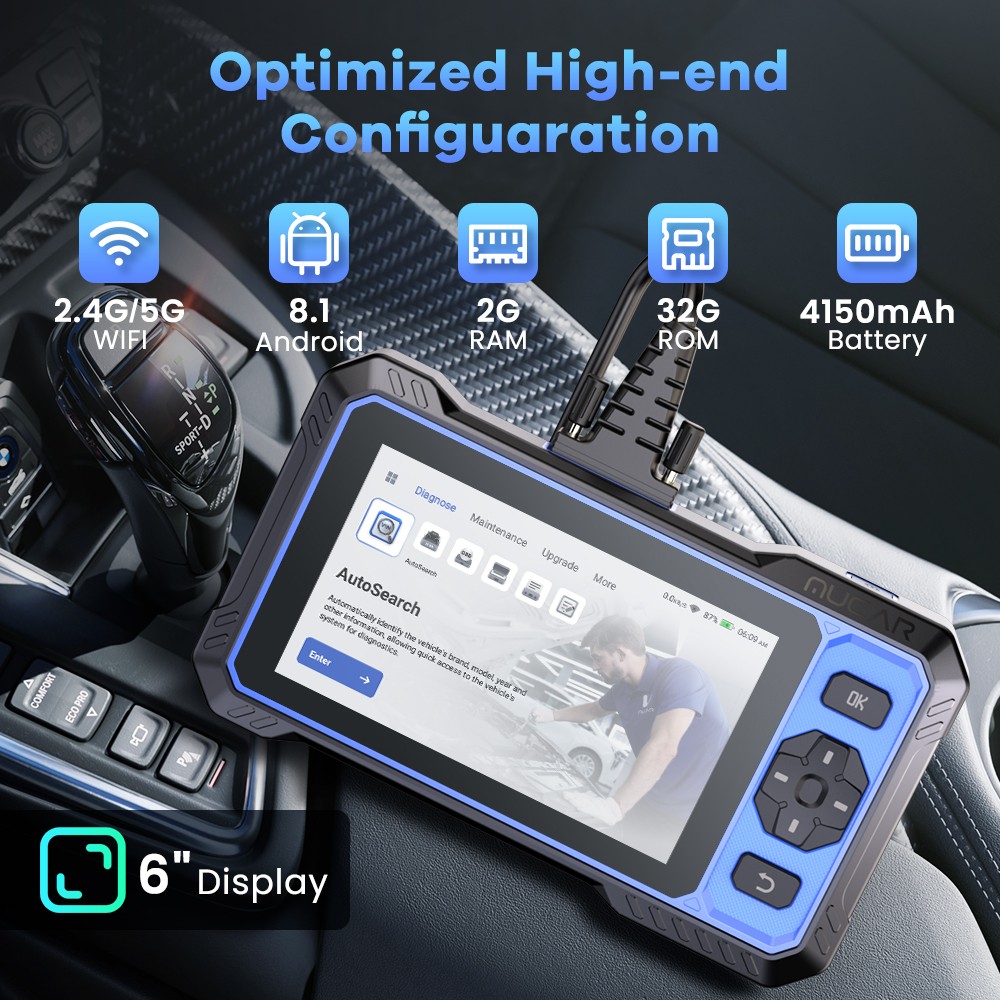MUCAR 682 OBD2 Scanner All System Tool CANFD & FCA AI Diagnostic Bidirectional