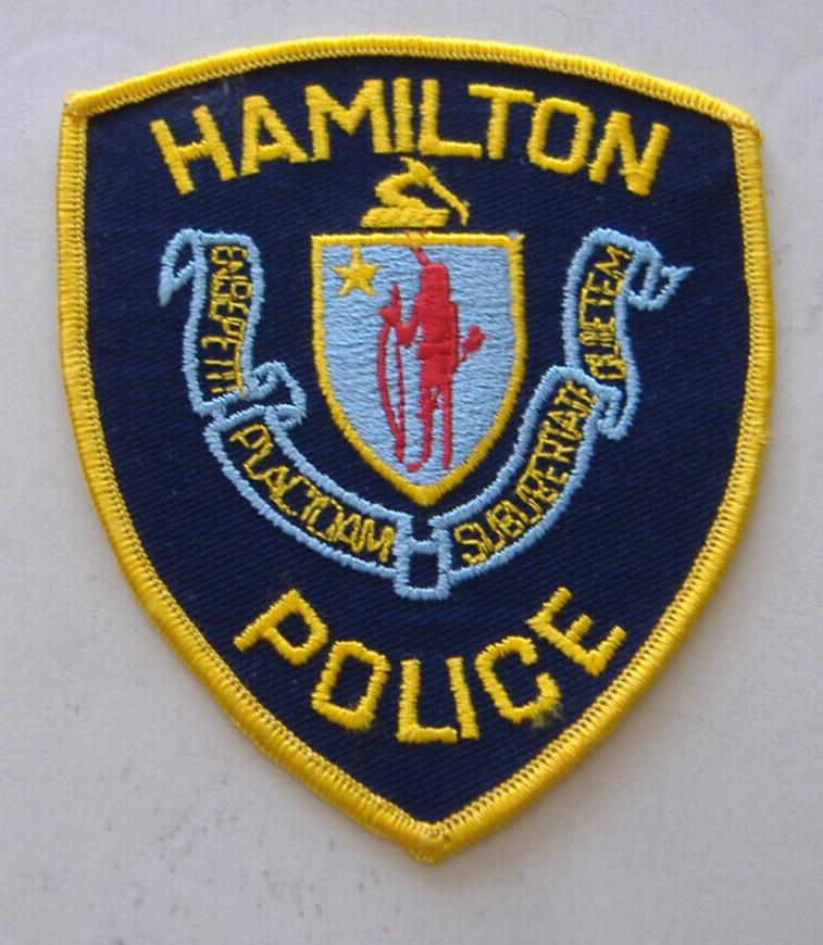 HAMILTON  MASSACHUSETTS   POLICE FABRIC   PATCH