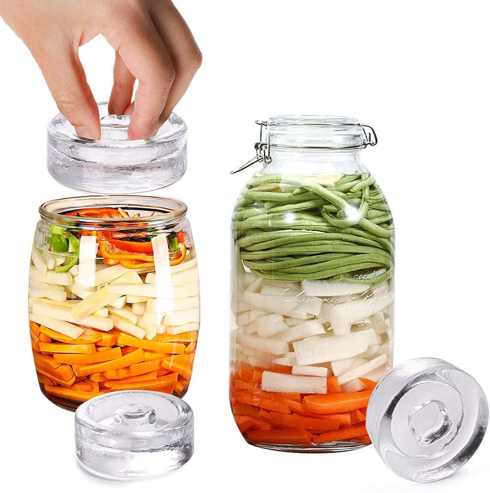 9 Pack Fermentation Glass Weights with Easy Grip Handle, Fermentation Weights fo