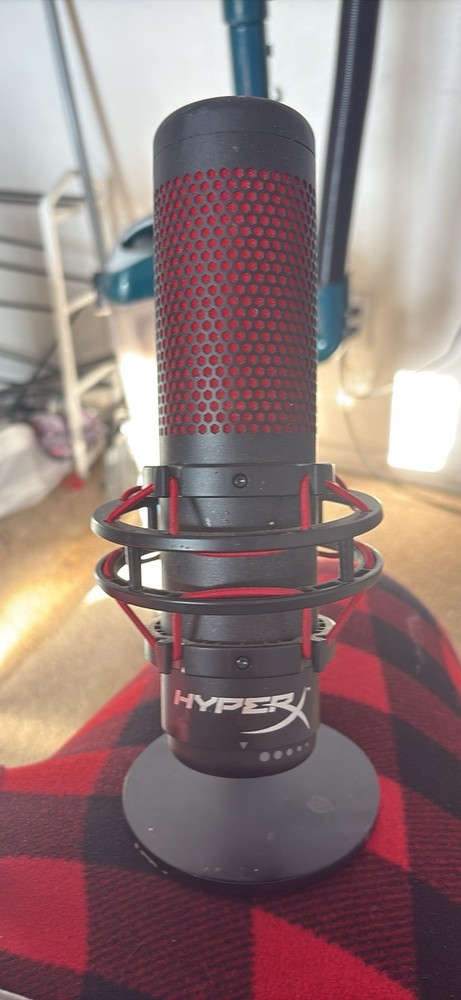 HyperX QuadCast Freestanding USB Microphone Black Red