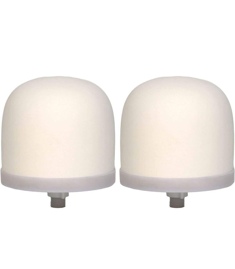 (2 Pack) Ceramic Dome Water Filter impregnated with Active Carbon
