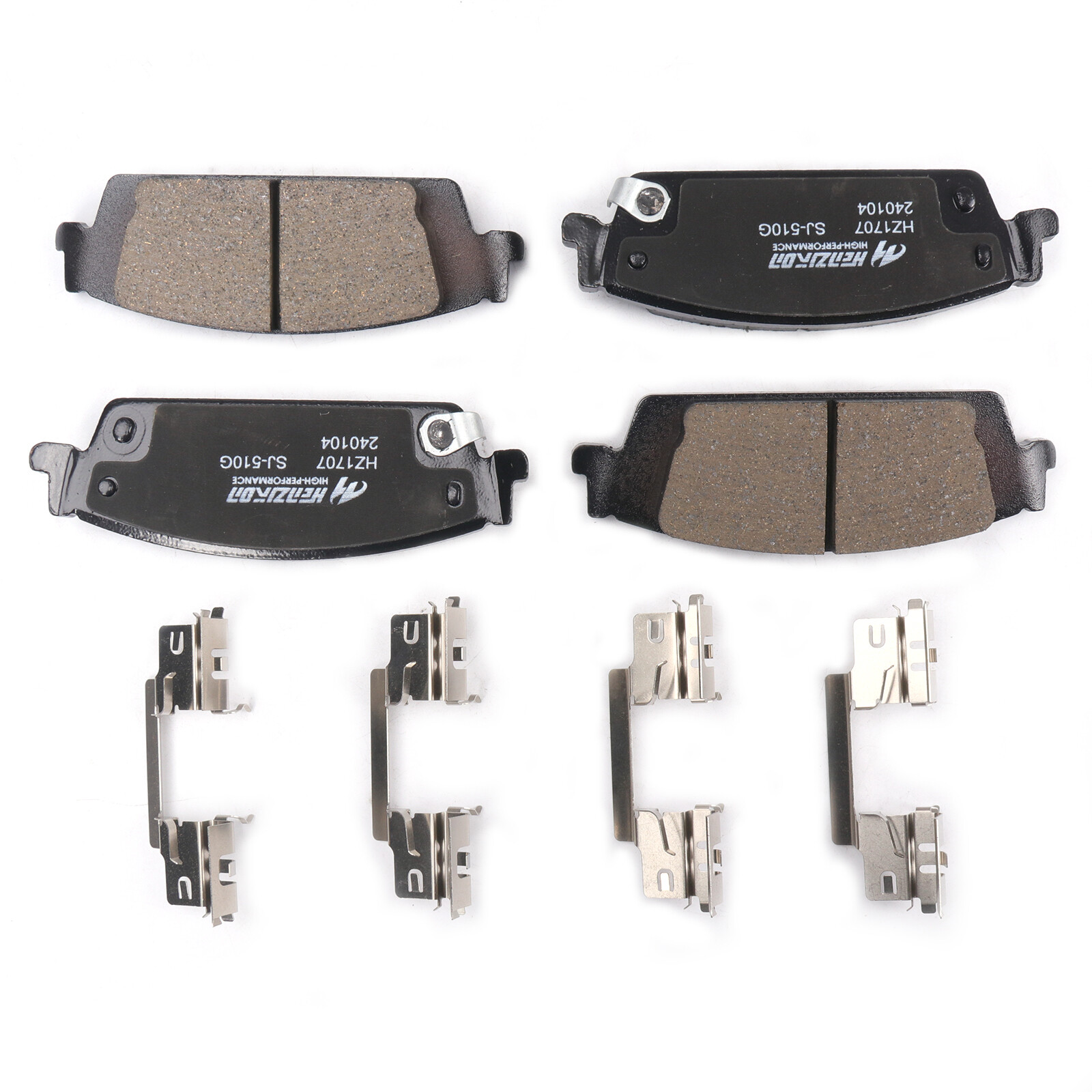 Front Rear Ceramic Brake Pad For Chevy Silverado 1500 2014 - 2018 4.3L 5.3L 6.2L