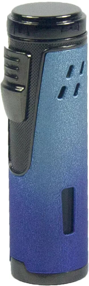 Quintuple Flame Cigar Torch Lighter with Cigar Punch Cutter Adjustable Flame