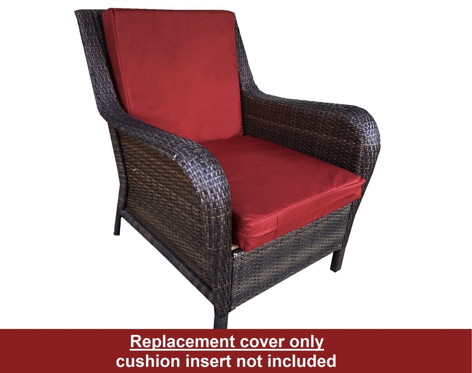 QQbed 6 Pack 24"x22"x4" Outdoor Patio Cushion Water-resistant Cover Only