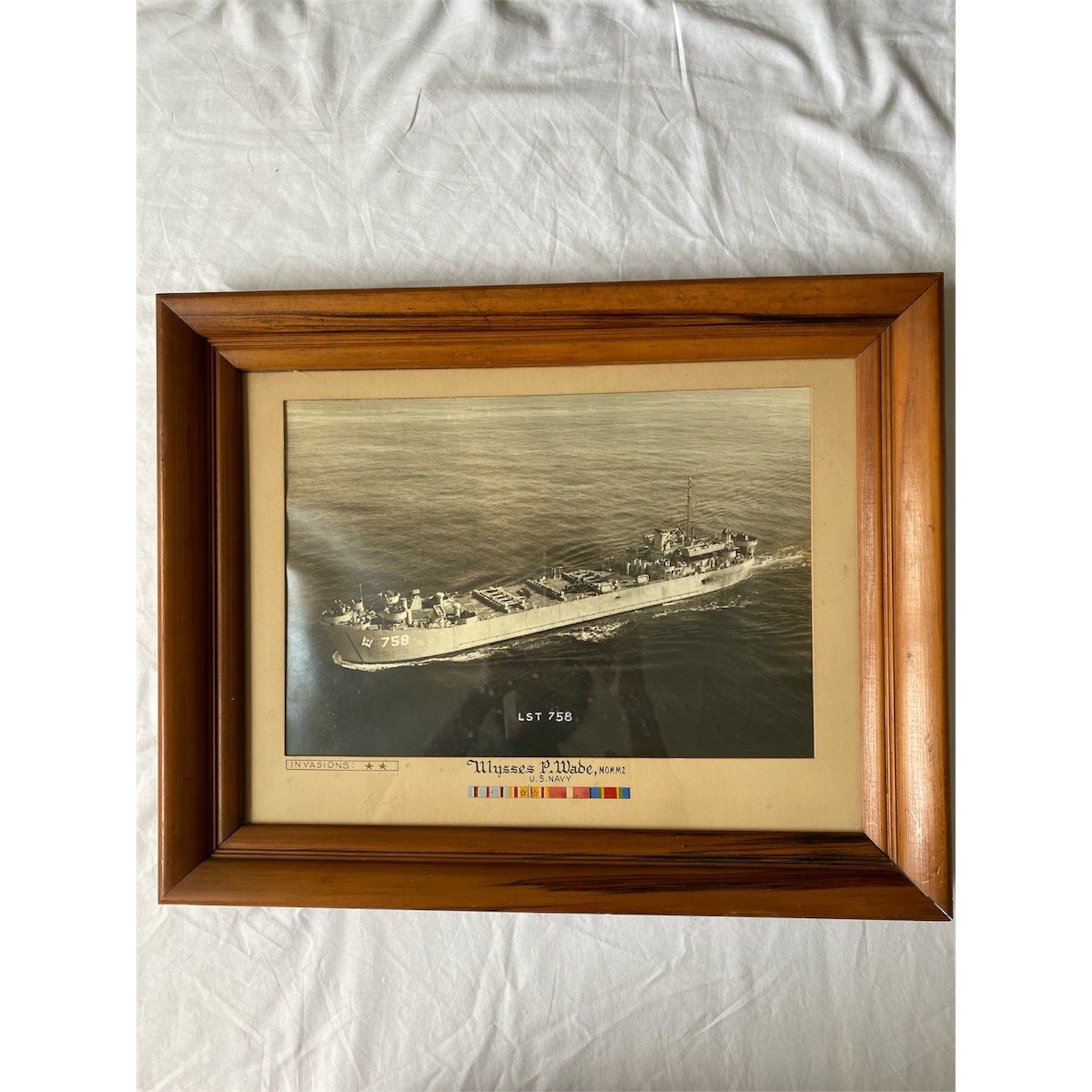 Authentic WWII American USA Coast Guard Wool Ensign with Provenance -World War