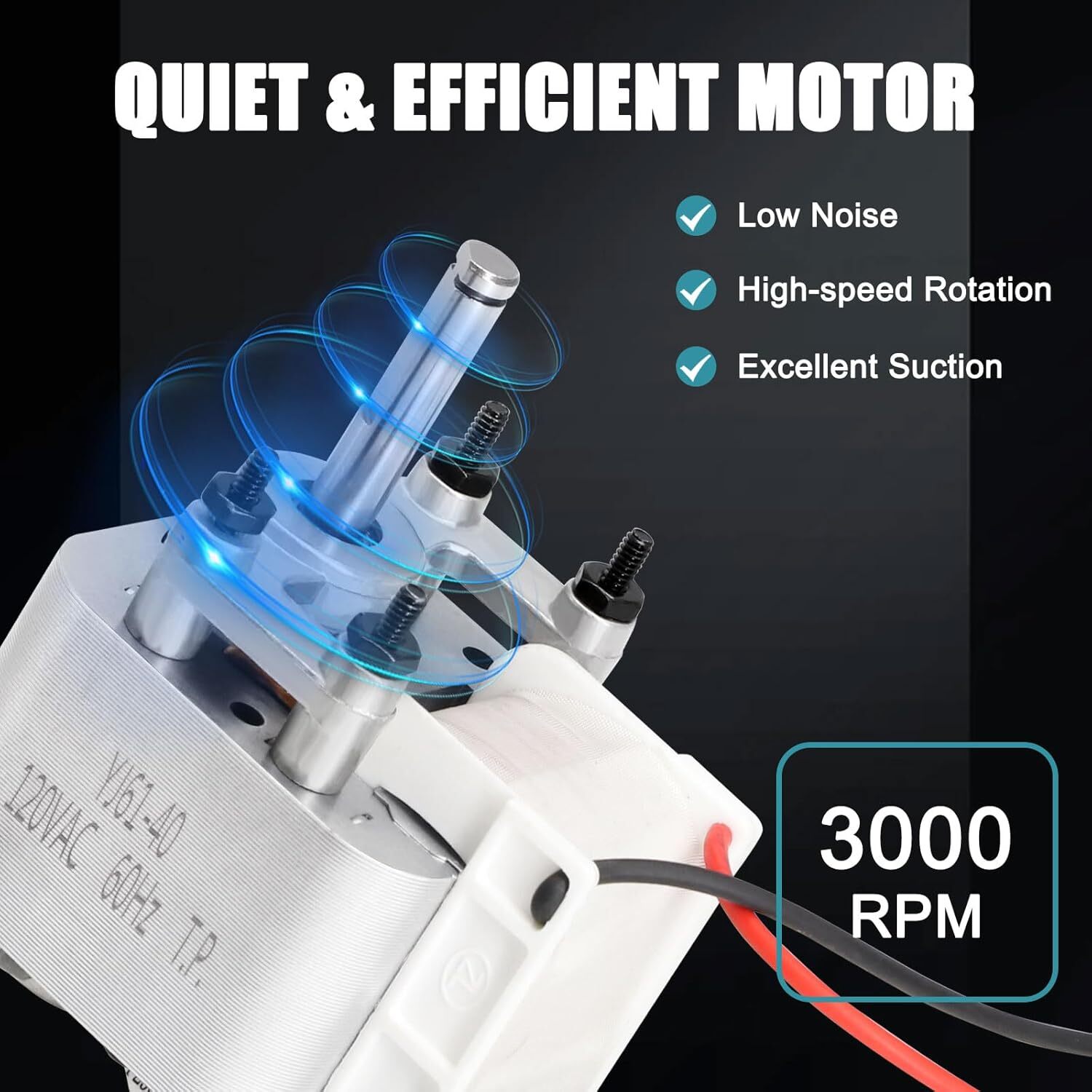 99080666, R520135, JESP-61K38 Range Hood Fan Motor for Broan NS65,CBD1,CBD3,CBX1