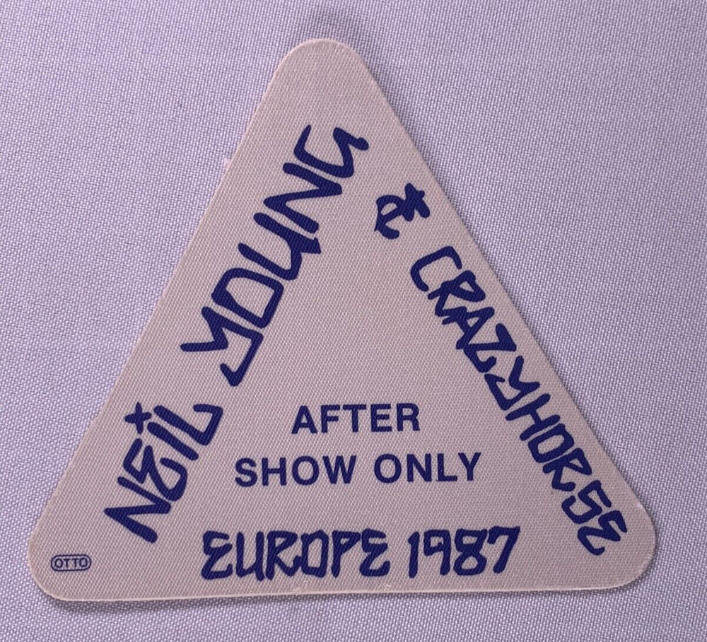 Neil Young And Crazyhorse Ticket Original Europe Tour 1987