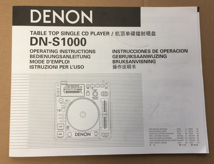 Denon DN-S1000 Compact CD/MP3 Player