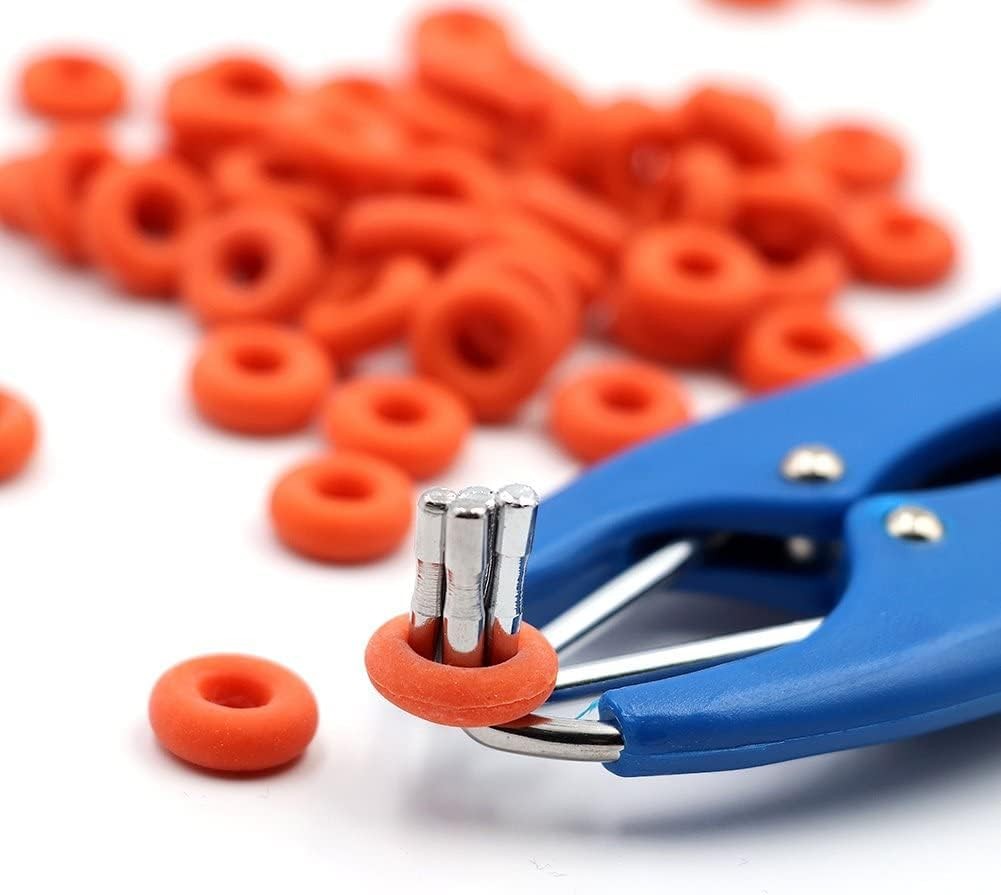 Goat & Calf Castration Bander Tool w/ 100 Rings for Lambs & Piglets