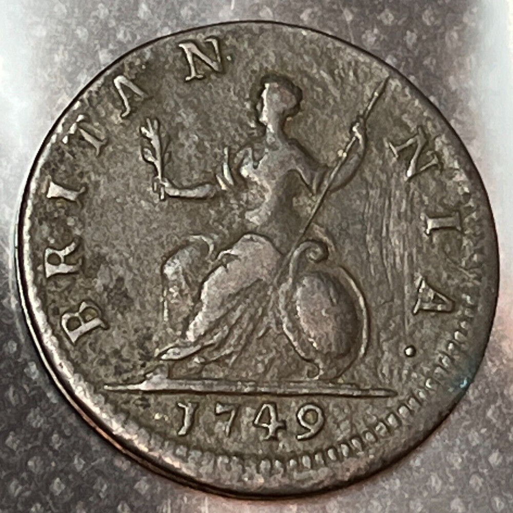 1749 GREAT BRITAIN FARTHING #1103