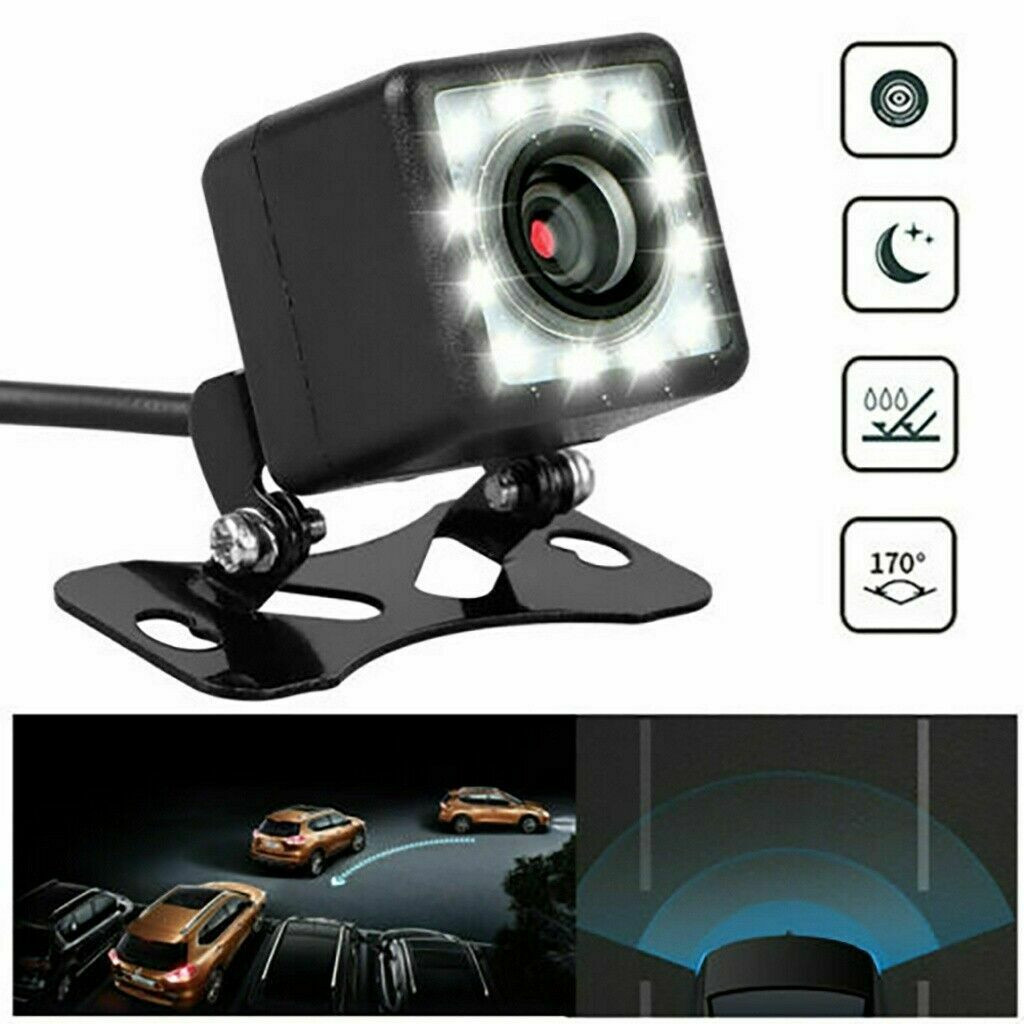 170° Reverse Camera 12 LED Car Waterproof Rear View Parking Camera Night Vision
