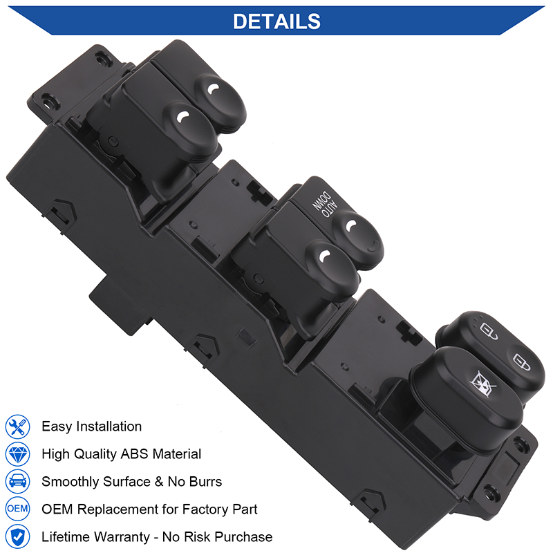 Power Window Control Switch Button for 2011- 2017 Hyundai Accent OEM 93570-1R111