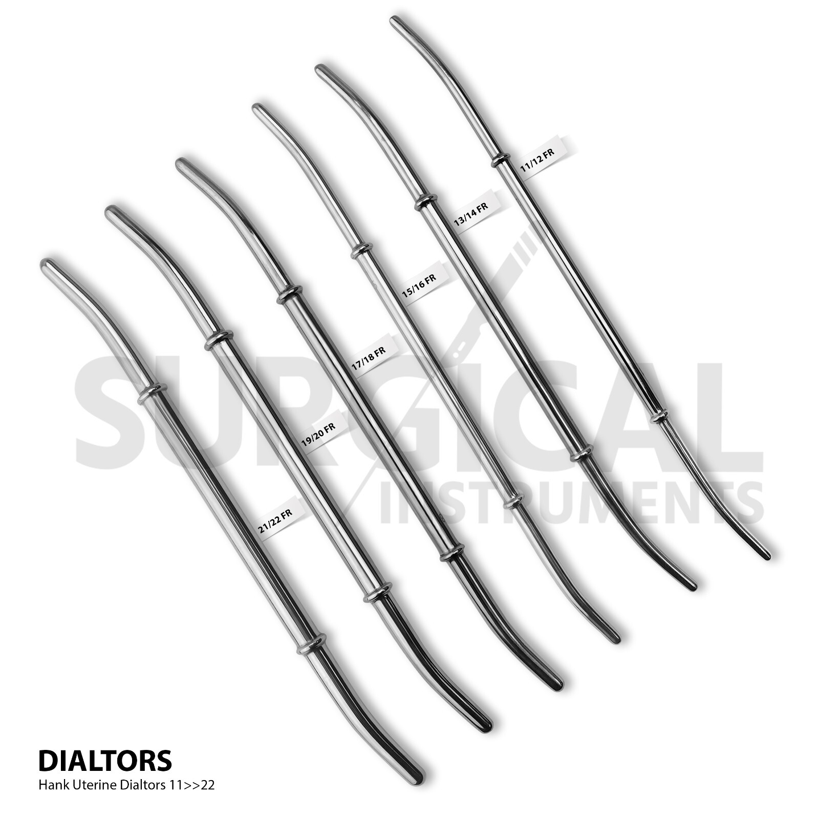 Set of 35 Dilatation Curettage Gynecology Surgical Instruments Curette German Gr