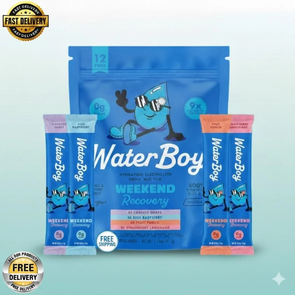 2 x Waterboy Weekend Recovery Sample Pack – 2 Packs (12 Sticks Each)