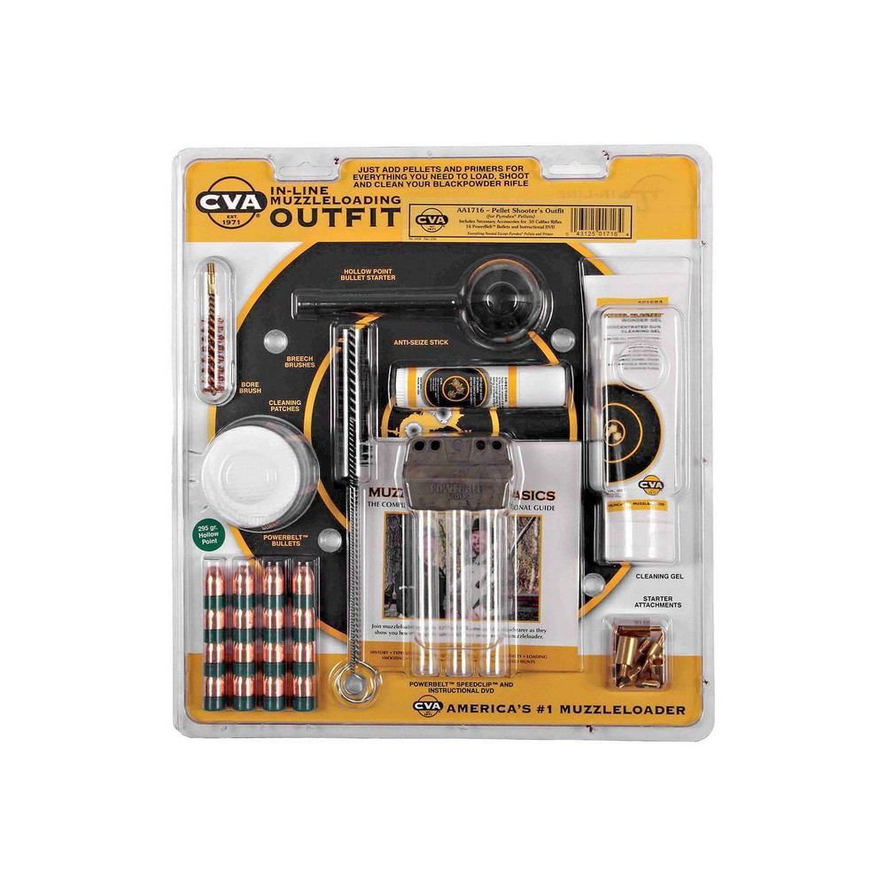 CVA Pellet Shooters Muzzleloading Accessory Outfit Set For .50 Caliber - AA1716