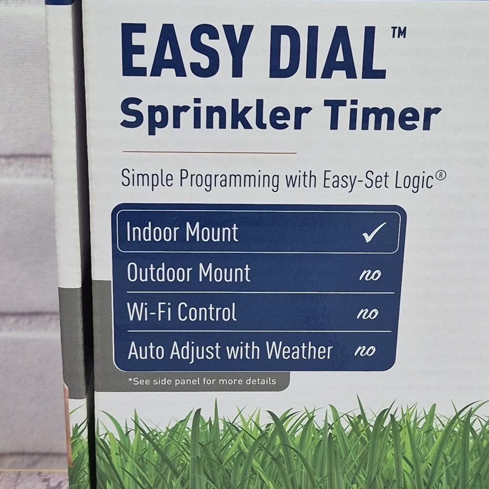 NIB Orbit Easy Dial 4-Station Sprinkler Timer Indoor Mount Controller 28964